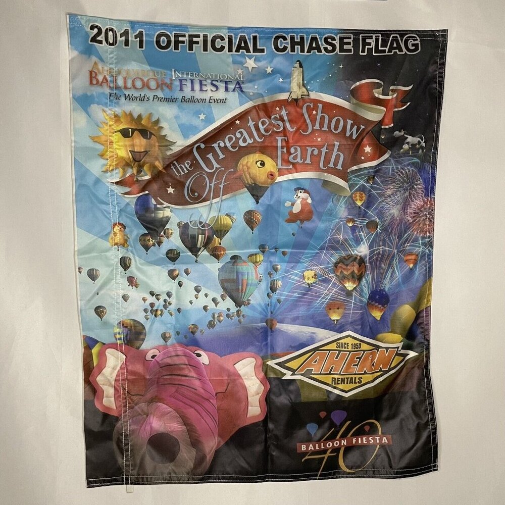 Special Shapes Albuquerque 2011 International Balloon Fiesta Chase Crew Flag 33"